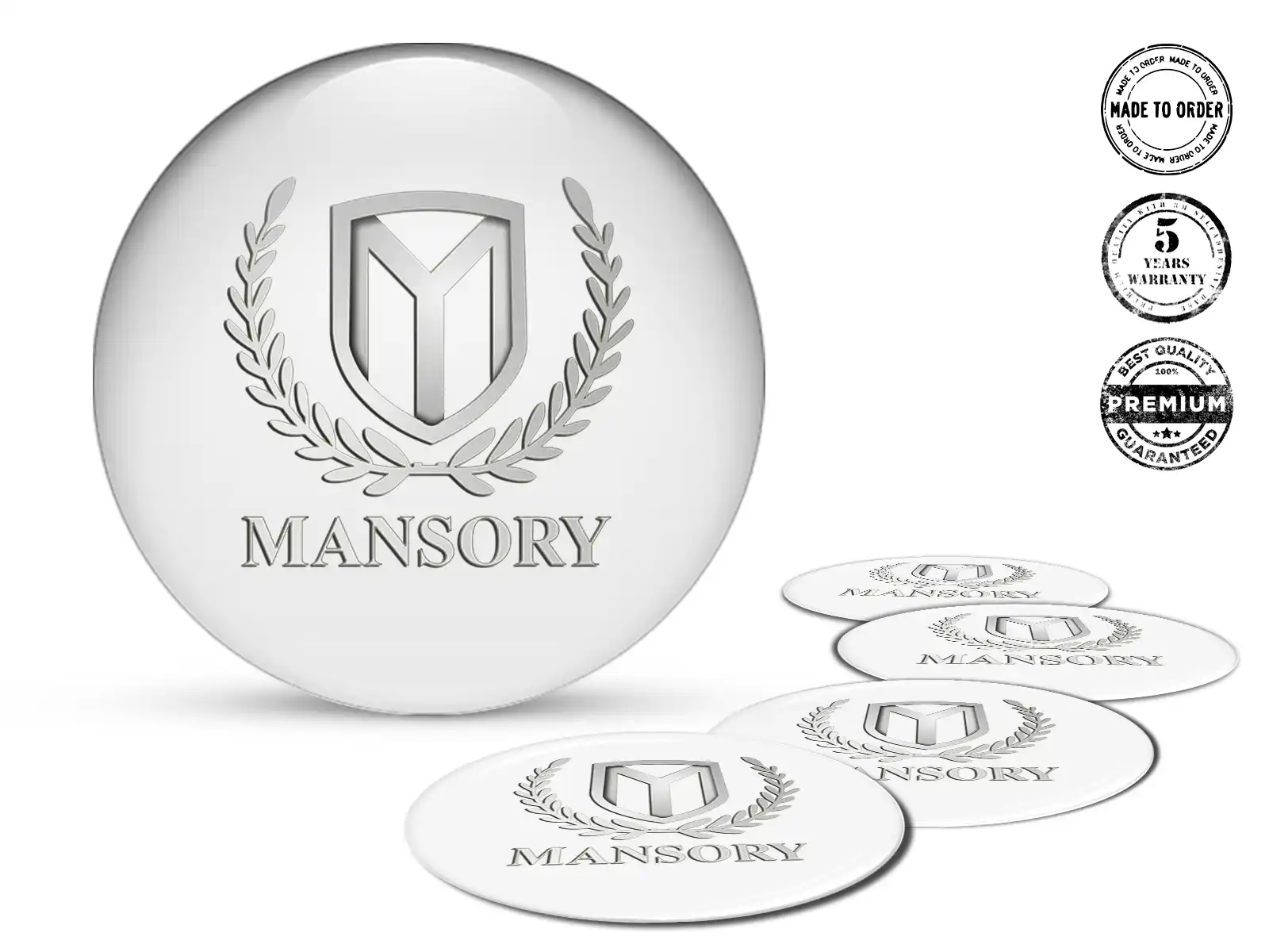 Mansory Emblema de Rueda Edición Pegatinas de Cúpula Premium